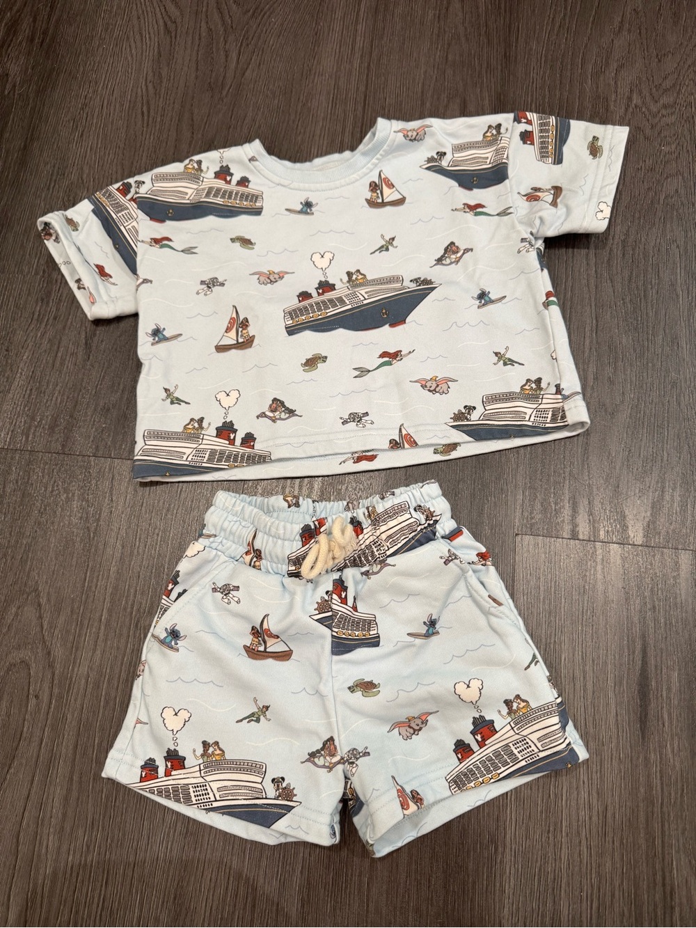 Disney Cruise French Terry Oversized Two Piece Set